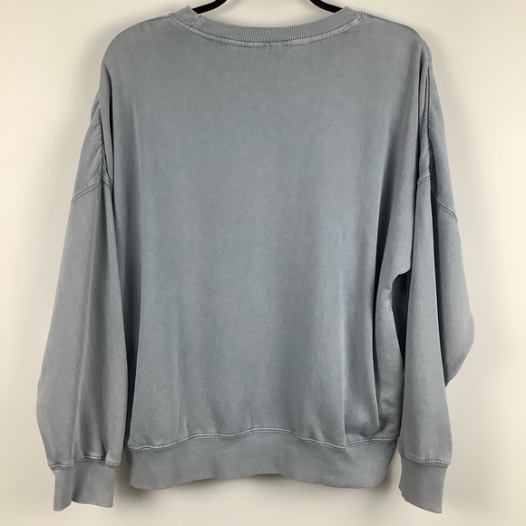 NWT J.O&CO Oversized Crewneck Sweatshirt in Indigo - Picture 2 of 8